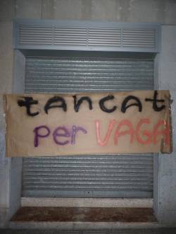 Acció de Sa Bassetja a a la Delegació de la Conselleria d'Educació a Eivissa