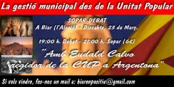 Cartell sopar debat sobre municipalisme a Biar