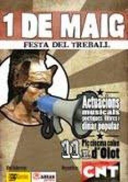 Cartell 1r de Maig a Olot