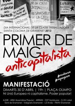 Actes del 1r de Maig a Santa Coloma de Gramenet