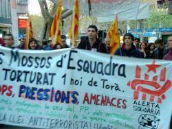 Manifestació contra les detencions del Cas Torà