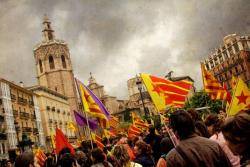 Instantània de la manifestació del 25 d'Abril de 2009