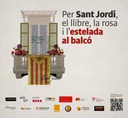 Per Sant Jordi l'estelada al balcó