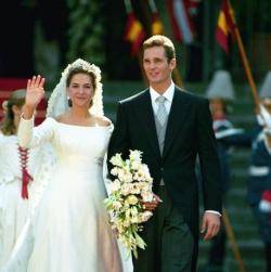 La Infanta Cristina i Iñaki Urdangarin, ara embolicats en un cas Noós, en els fastos del dia del seu casament