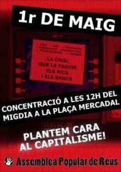 Cartell del 1r de Maig a Reus