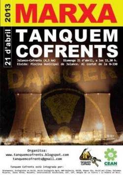 Cartell de la Marxa antinuclear a Cofrents