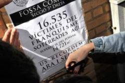 Cartell utilitzat per denunciar el genocidi franquista a València