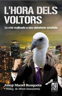 Portada del llibre "L'hora dels voltors" de Josep Manel Busqueta