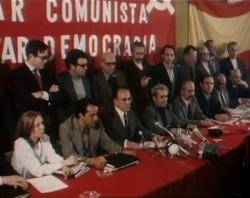 El PCE va batejar la seva legalització amb la bandera franquista rojigualda