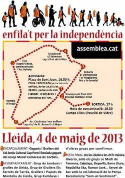 Cartell d'Enfila't per la Independència