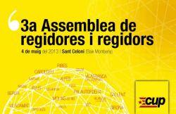 Cartell de la 3a Assemblea de regidores i regidors de la CUP