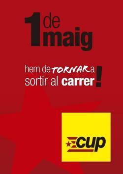 Cartell del 1r de Maig de la CUP