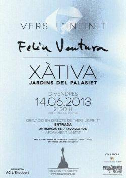 Cartell del concert a Xàtiva