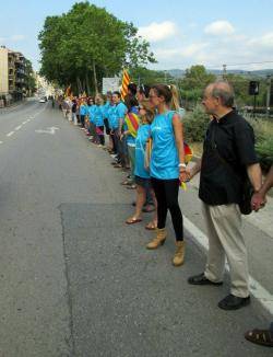 Cadena humana a Cardedeu