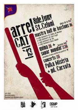 Cartell de la mostra de cultura popular ArrelCAT'13
