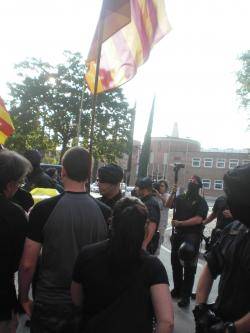 Manifestació antimonàrquica de Girona