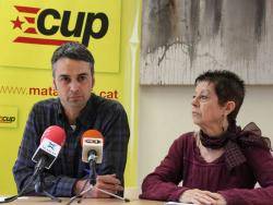 Roda de premsa de la CUP de Mataró