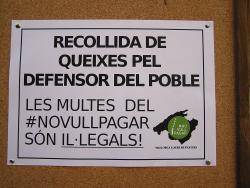 Volen que s'arxivin les multes "il·legals" del #novullpagar massiu del 20 de maig de 2012.