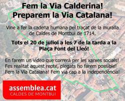 Cartell de la Via Calderina!