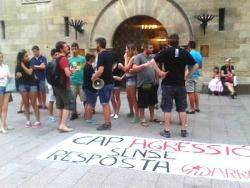 Protesta per l'agressió als detingus d'Arran a Lleida