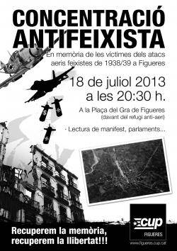 Cartell anunciant la jornada antifeixista