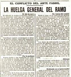 1913 S'inicia la vaga general del ram tèxtil a tot Catalunya
