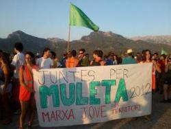 a pujada a Muleta, al Port de Sóller (La II segona Marxa Jove pel Territori)