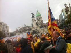 250 persones a la cadena humana de Buenos Aires