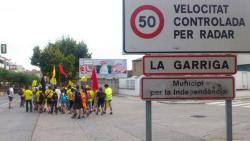 La marxa per l'educació a la Garriga
