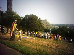 250 persones a la Via Catalana d'Edimburg