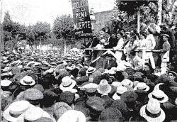 1911 Manifestació a Barcelona contra la pena de mort