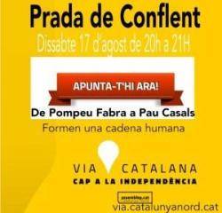 Cartell de la Cadena Humana a Prada de Conflent