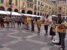 Presentació de la cadena humana a Malorca