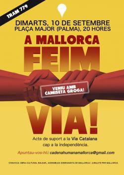 Cartell de la cadena humana a Mallorca