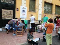 Acampada a la Delegació d'Educació de Menorca