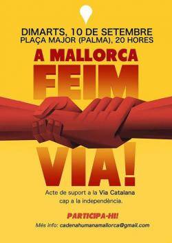 Cartell de la Cadena Humana a Palma