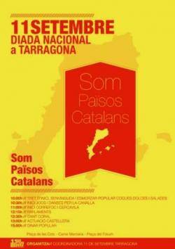 Cartell dels actes de la Diada a Tarragona