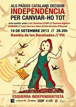 Cartell de l'acte a Osona