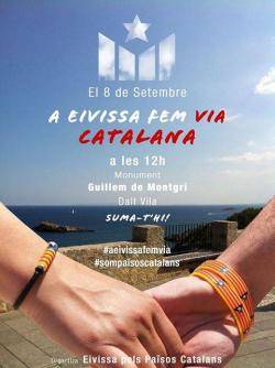 Cartell de la Cadena Humana a Eivissa