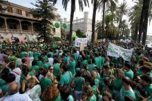 Concentració per l'educació pública a Palma
