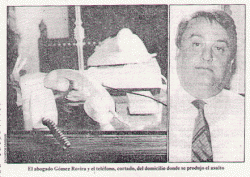 1985 Terra Lliure assalta i col.loca un explosiu al domicili de Gómez-Rovira