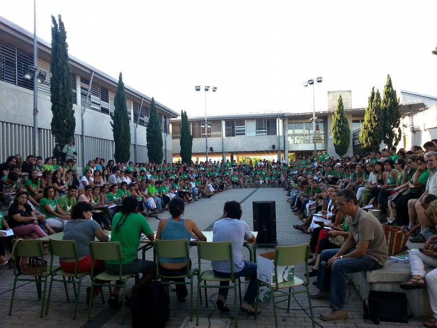 Assemblea de docents celebrada aquest dimecres a Palma