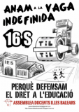 Cartell de la vaga indefinida