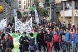 Mobilització a Palma contra la política educativa del PP