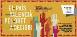 Cartell de la presentació de la Plataforma a València
