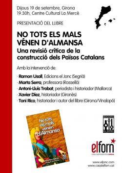 La presentació tindrà lloc el 19 de setembre a dos quarts de vuit de la tarda al Centre Cultural La Mercè