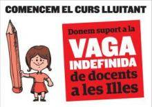 Cartell que la COS posa a disposició de tothom per donar suport a la vaga des de qualsevol punt del territori