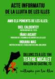 Cartell de l'acte en suport a la Vaga que tindrà lloc demà a València