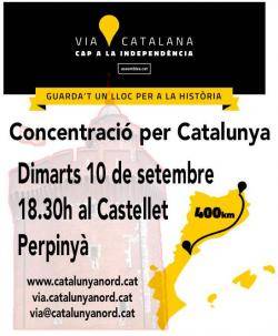 Cartell anunciant el darrer assaig de la Cadena a Catalunya Nord