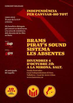 Concert dels 10 anys de la CUP de Girona